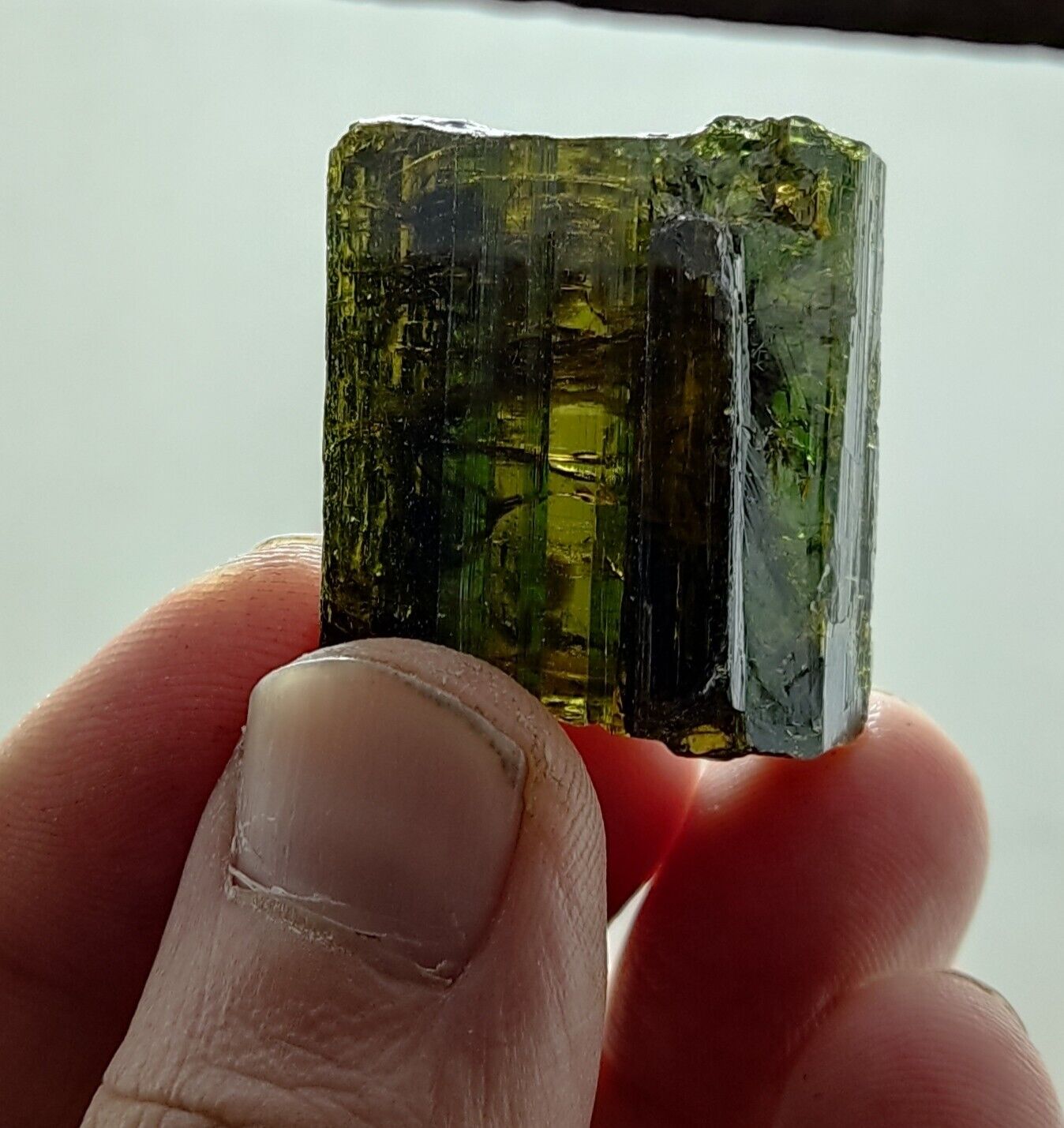 An Aesthetic specimen of epidote crystal 30 grams