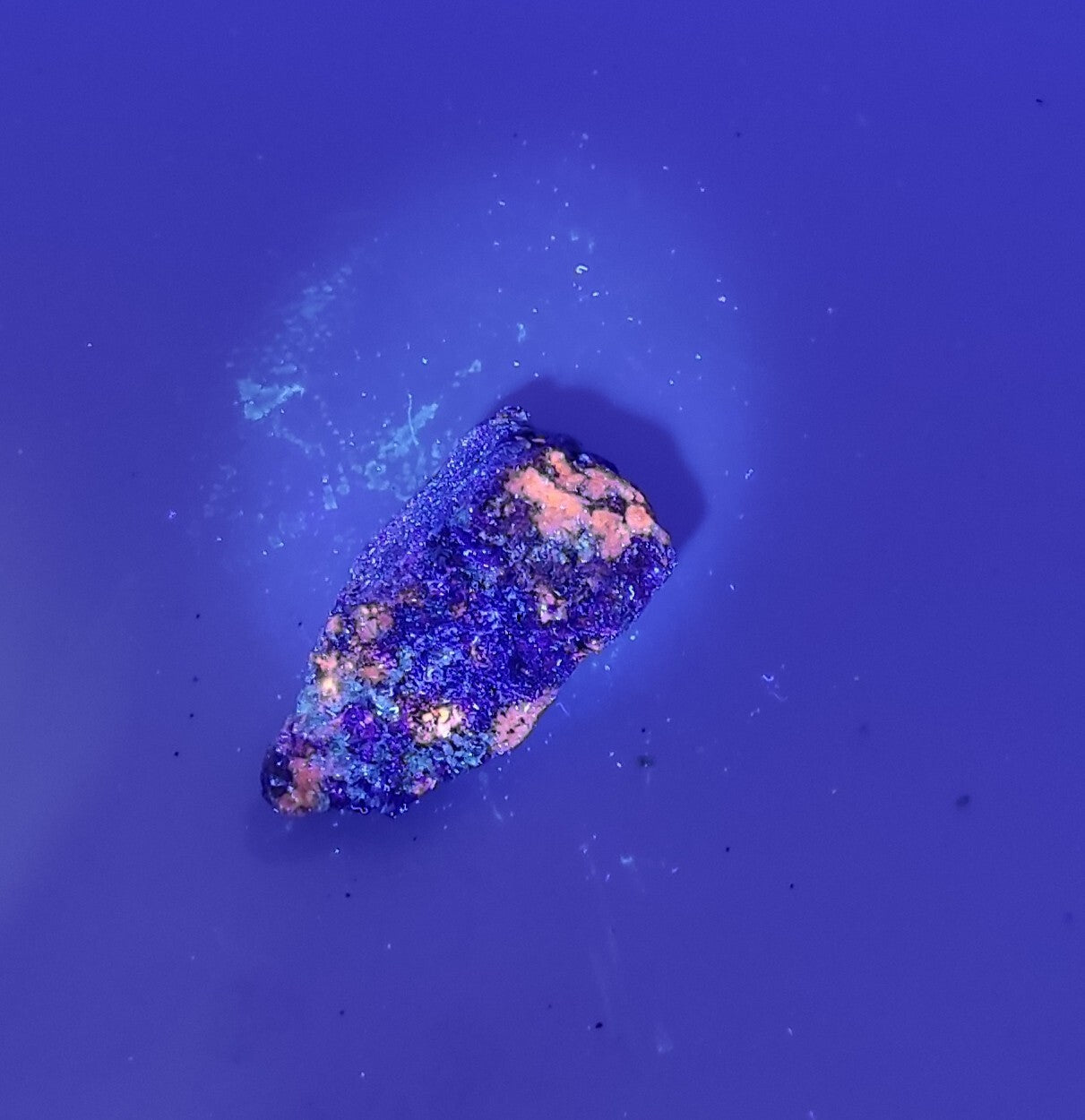 An Aesthetic specimen of fluorescent Lazurite with pyrite 27 grams