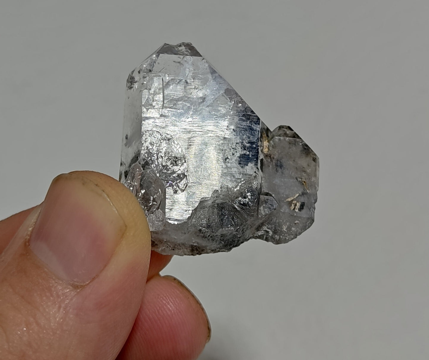 Small Tabular Quartz Crystal With Brookite Inclusions 16 grams