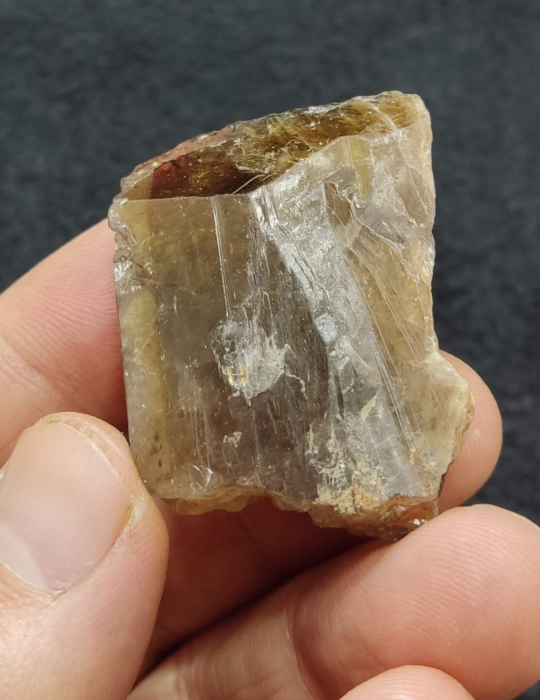 An amazing specimen of axinite crystal 33 grams