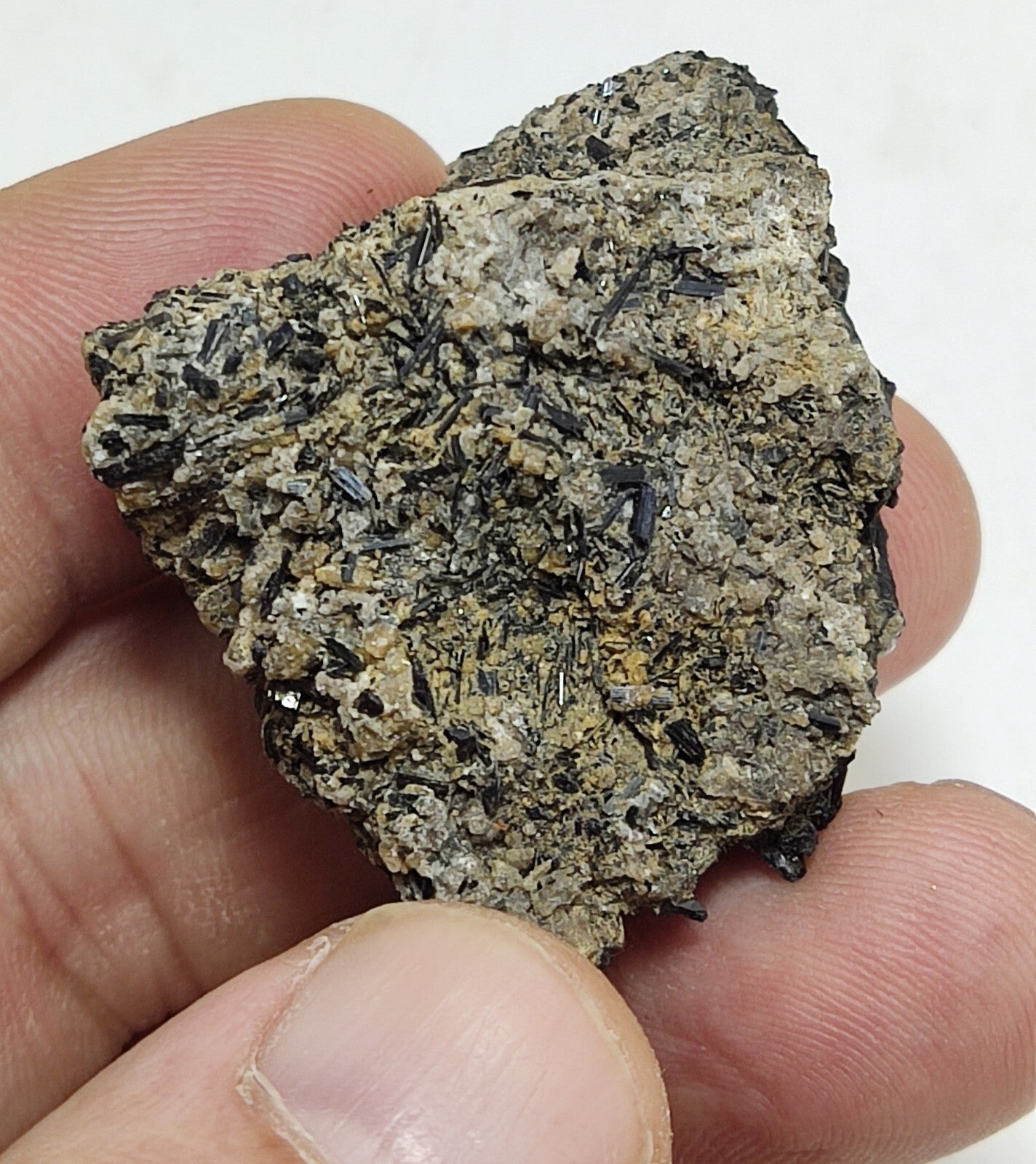 An aesthetic specimen of terminated aegirine crystals cluster 25 grams