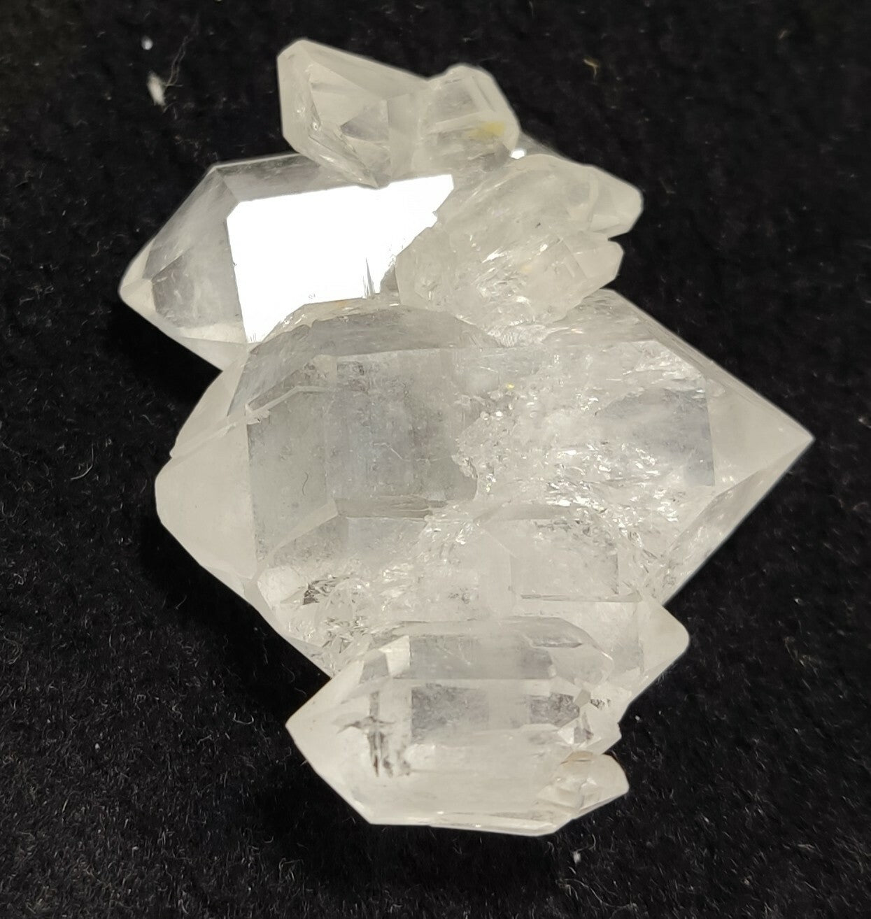 An amazing specimen of terminated faden Quartz crystal 21 grams