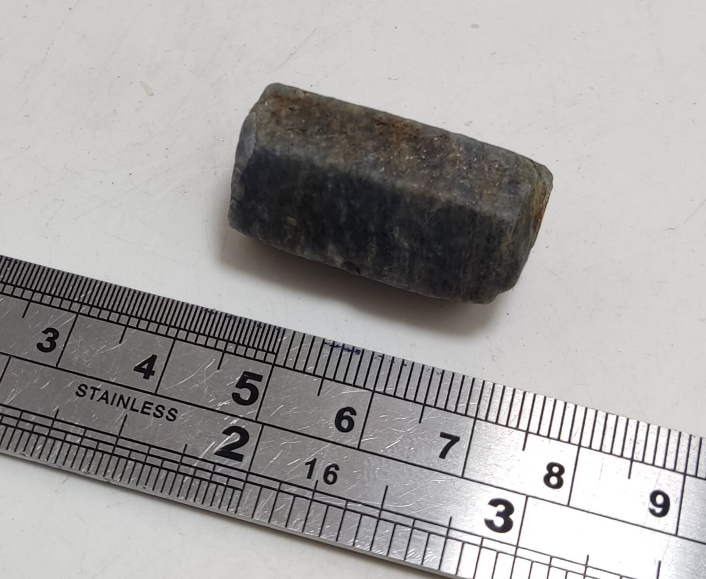 An aesthetic specimen of terminated sapphire crystal 23 grams