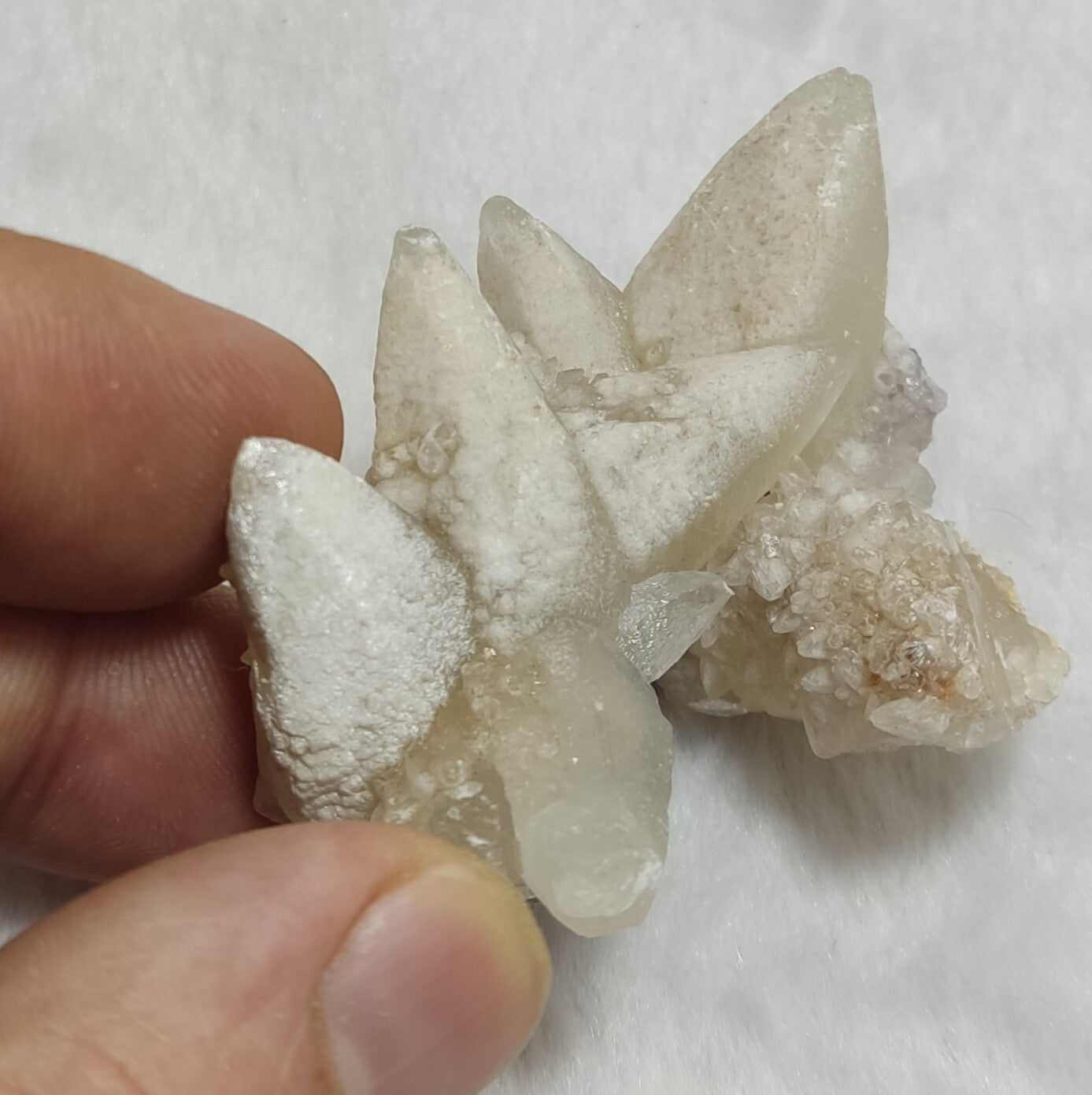 An Aesthetic Naturally terminated specimen of dogtooth calcite 55 grams