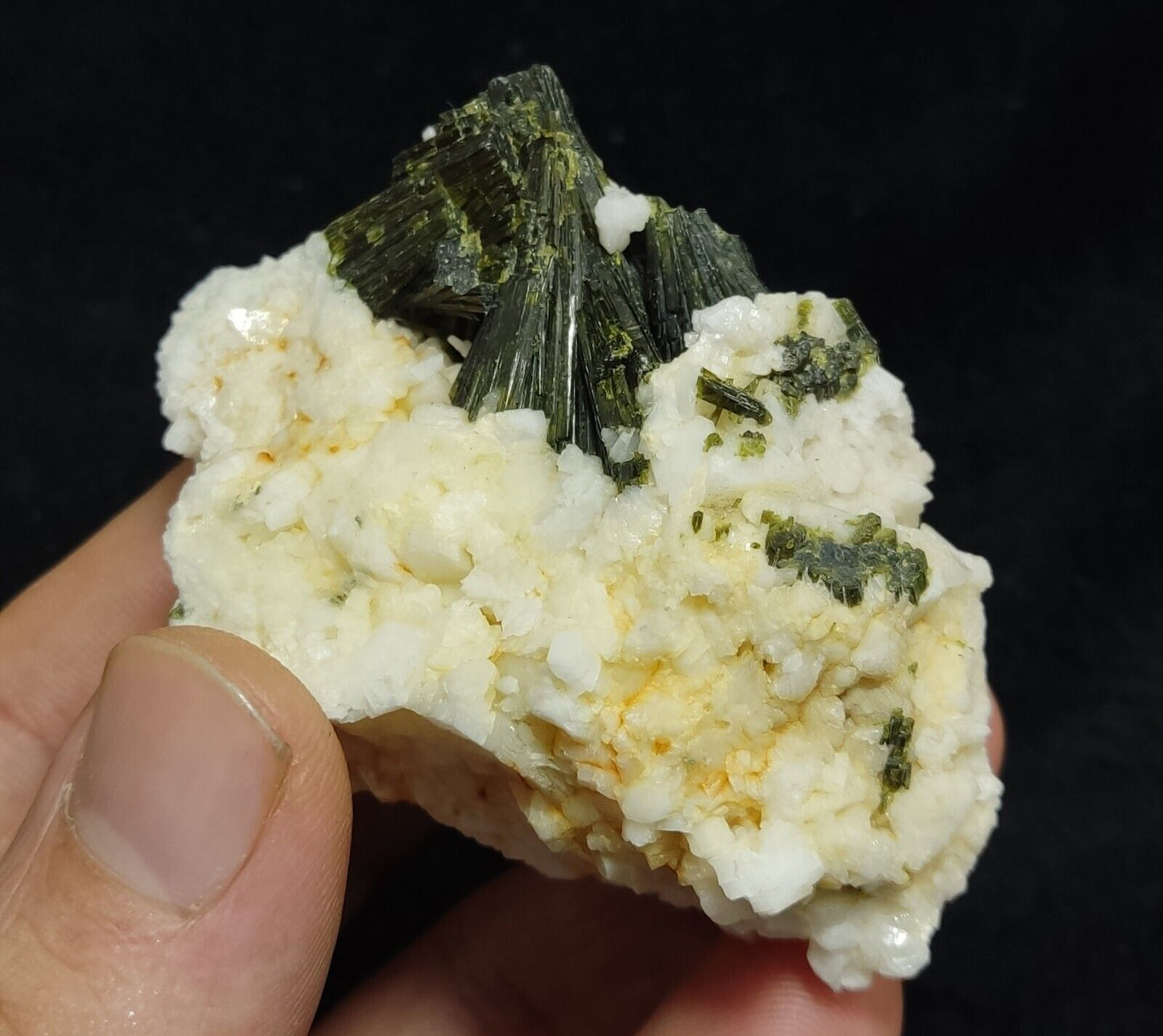 A very Aesthetic Naturally terminated specimen of epidote on matrix 113 grams