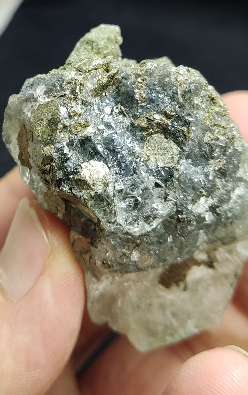 An Aesthetic Natural terminated Chlorite Quartz crystal 142 grams