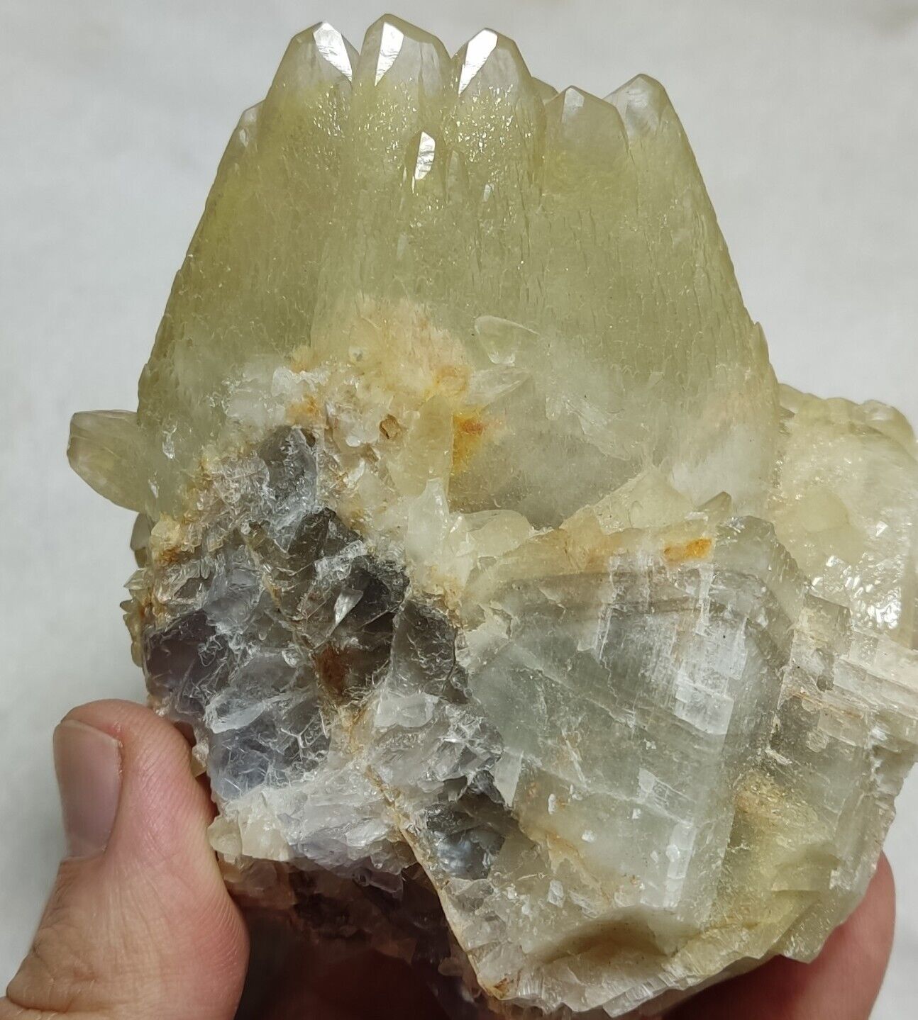 An Aesthetic Naturally terminated specimen of dogtooth calcite 722 grams