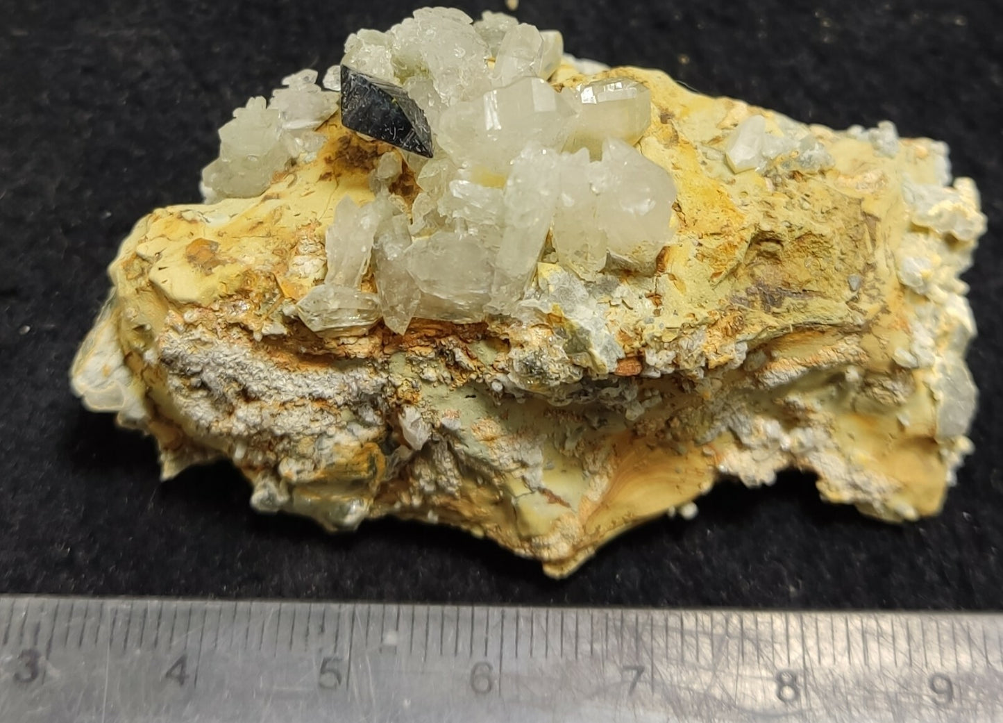 An amazing specimen of anatase crystal on matrix with quartz 62 grams