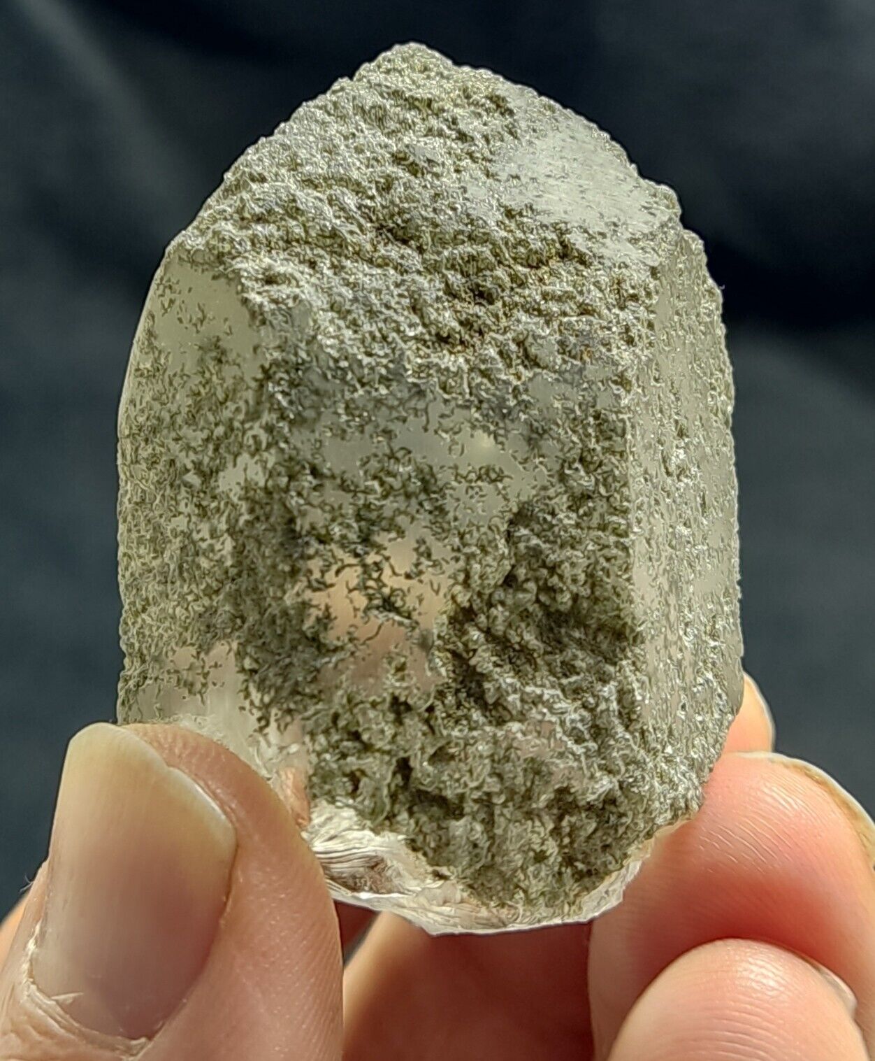 A very Aesthetic Natural beautifully terminated Chlorite Quartz crystal 90 grams