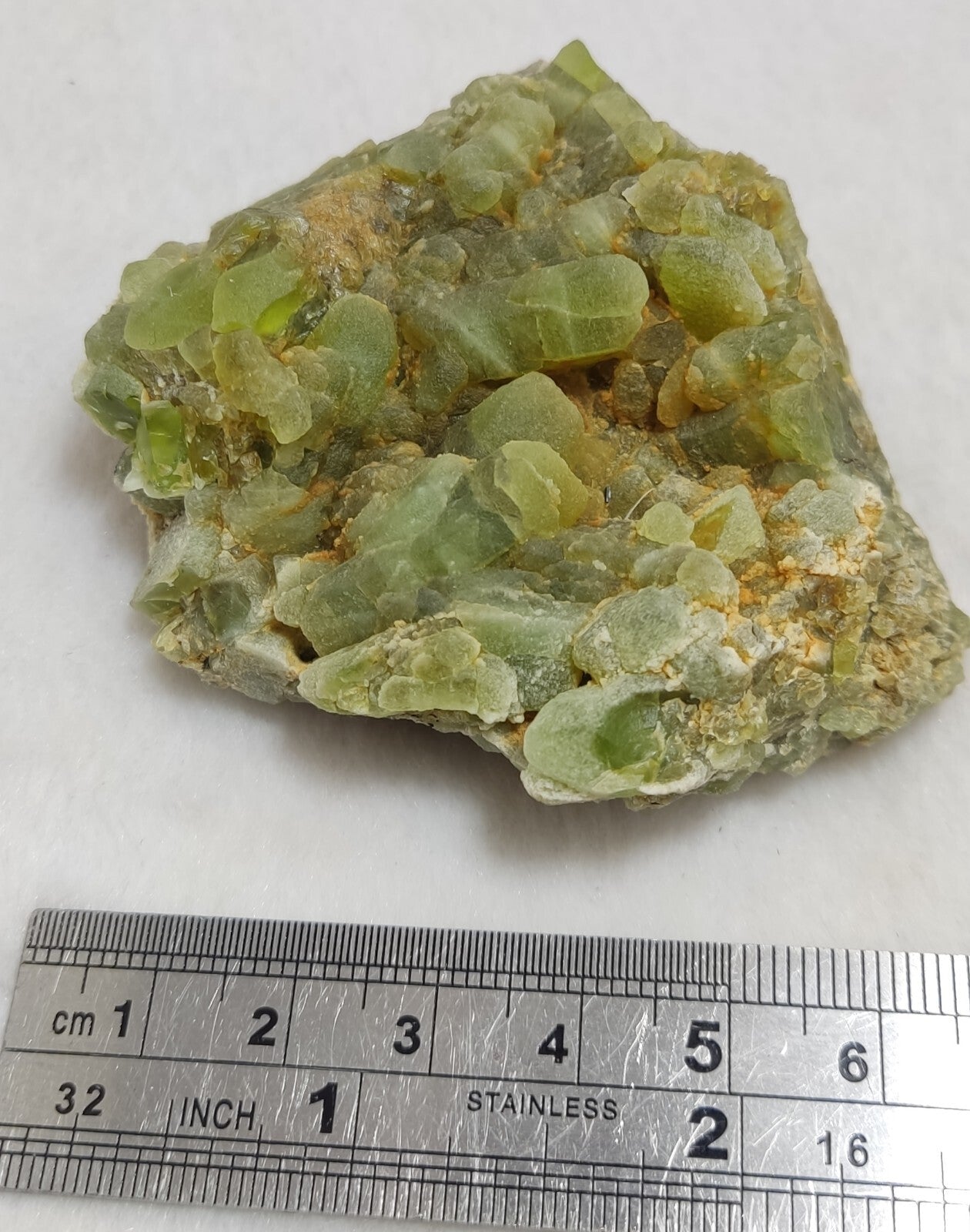 An Aesthetic terminated specimen of peridot 180 grams