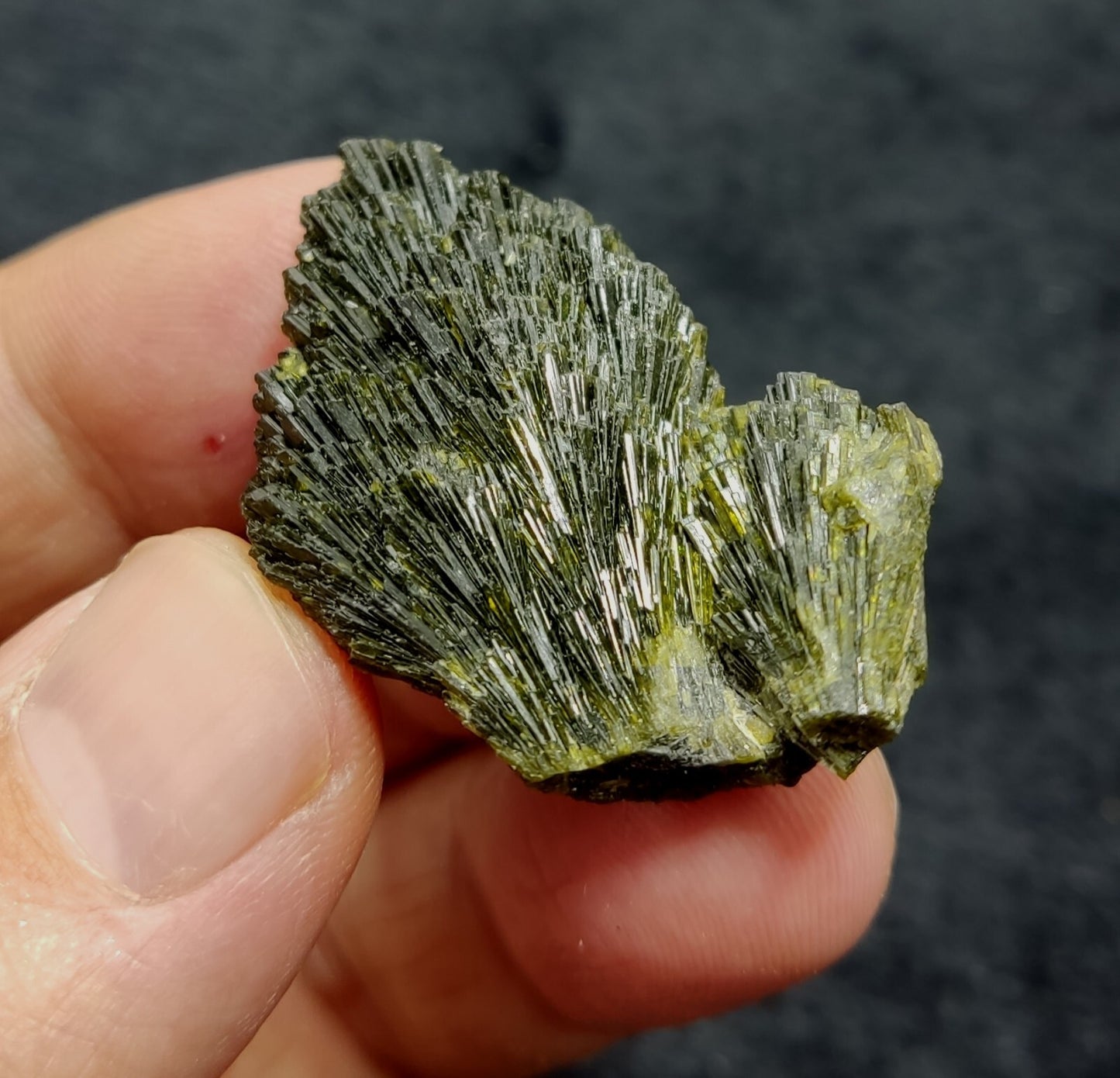 Single natural Epidote Crystal spray formations 20 grams