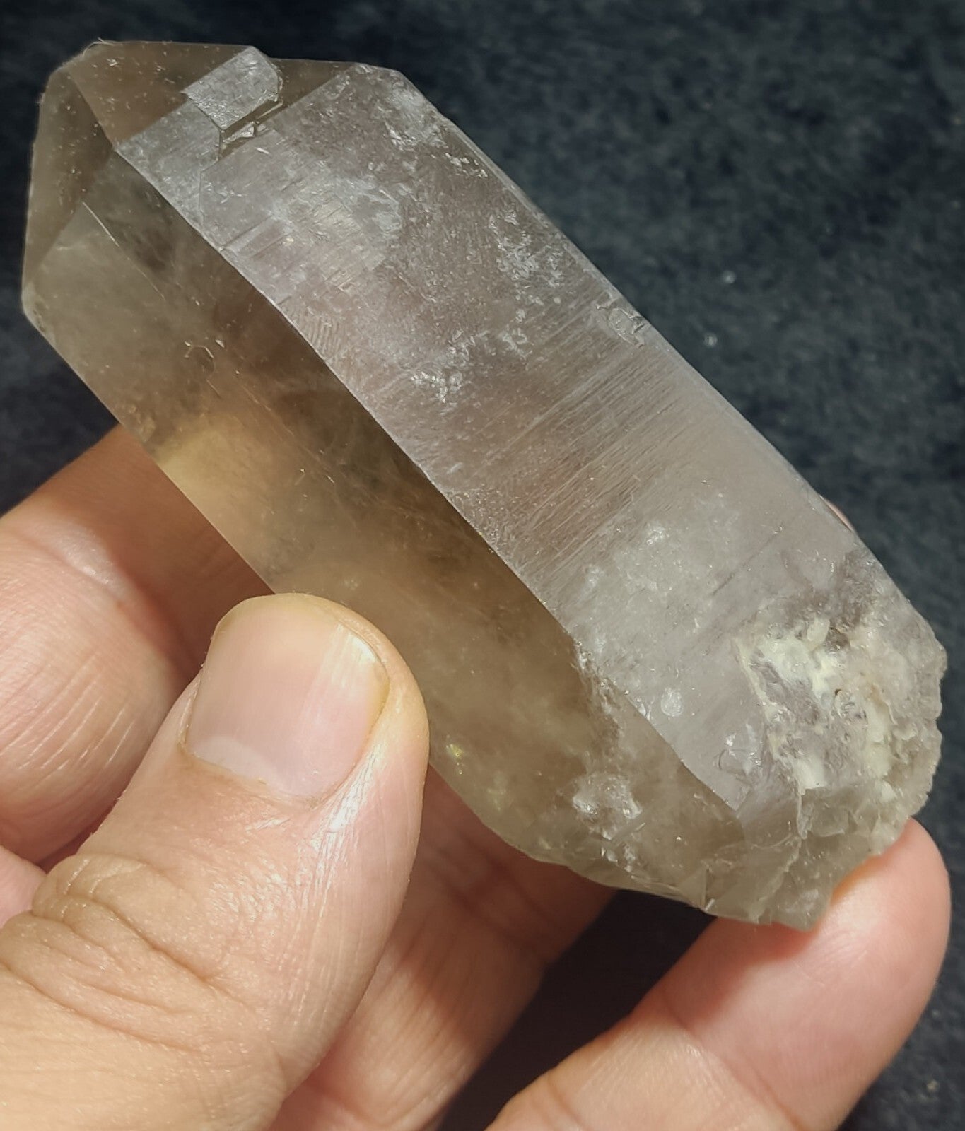 An Aesthetic Naturally terminated specimen of Smoky Quartz 217 grams
