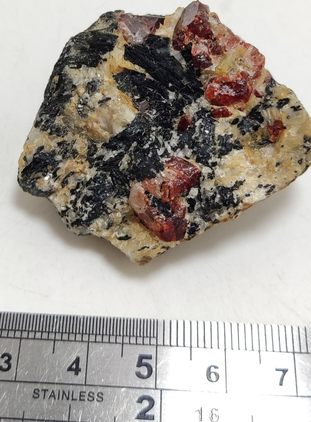 An Aesthetic specimen of zircon crytsals with biotite 64 grams