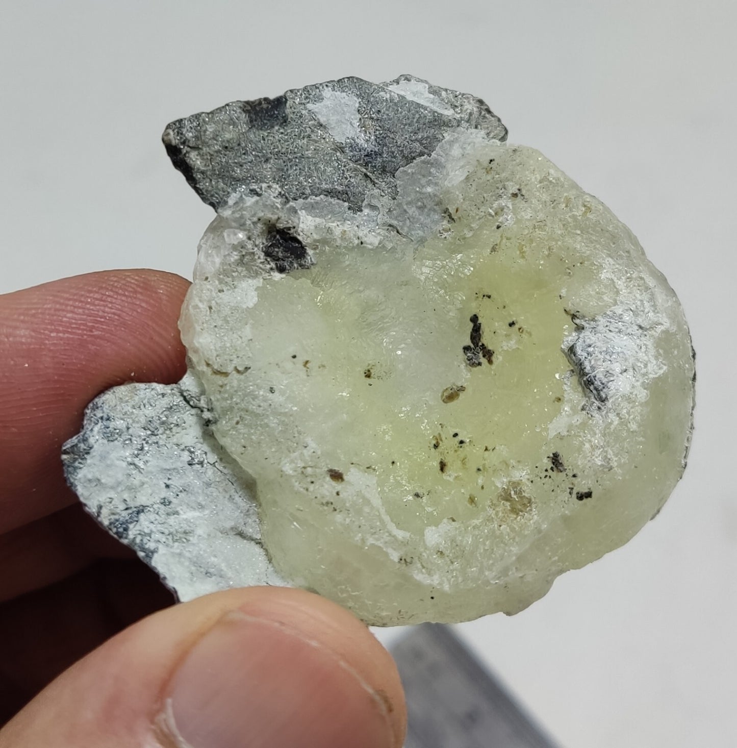 An Aesthetic Natural specimen of brucite with chromite 35 grams