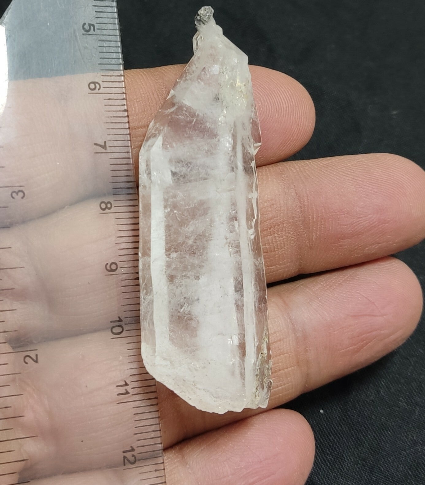 An amazing specimen of terminated faden Quartz crystal 22 grams