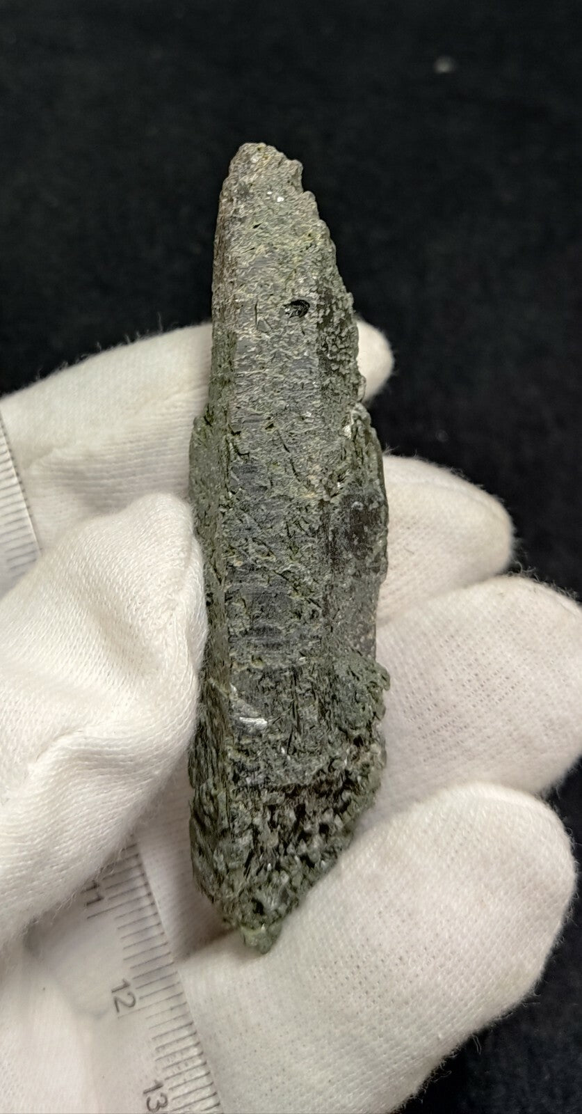 An Aesthetic Natural etched terminated Chlorite Quartz crystal specimen 39 grams