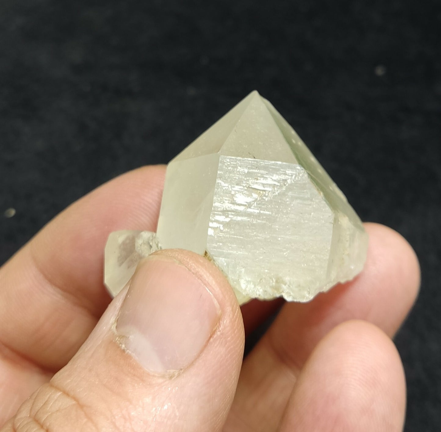 An aesthetic terminated chlorite quartz crystal 39 grams