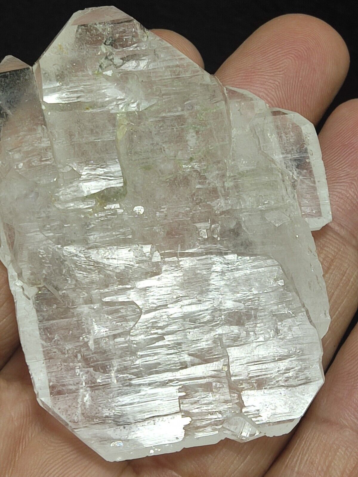 An Aesthetic Natural beautifully terminated flat faden Quartz specimen 45 grams