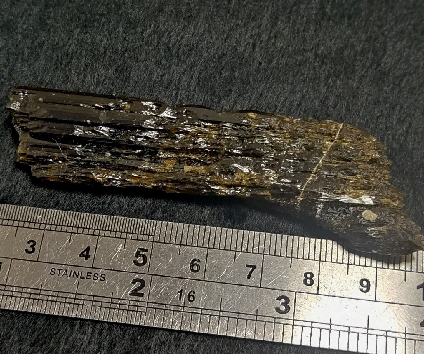 Single etched Epidote Crystal 34 grams