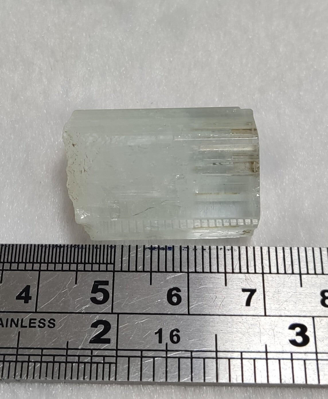 An Aesthetic specimen of aquamarine crystal 12 grams