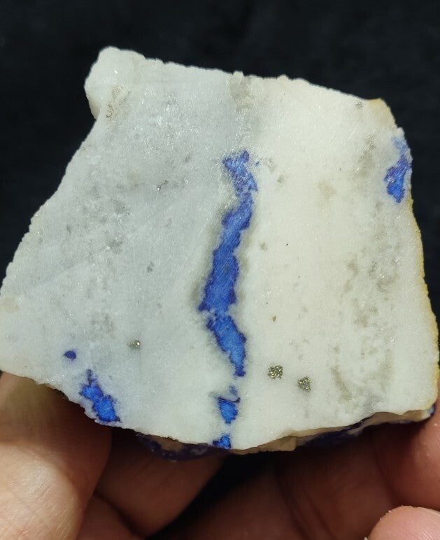 An aesthetic specimen of Lazurite with Pyrite on Matrix 196 grams