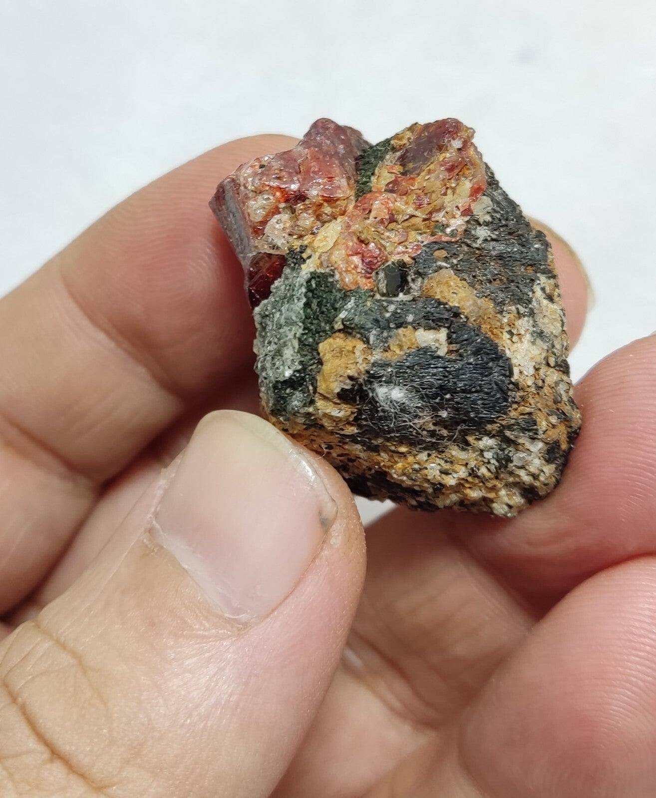 An Aesthetic specimen of zircon crytsal with biotite 29 grams