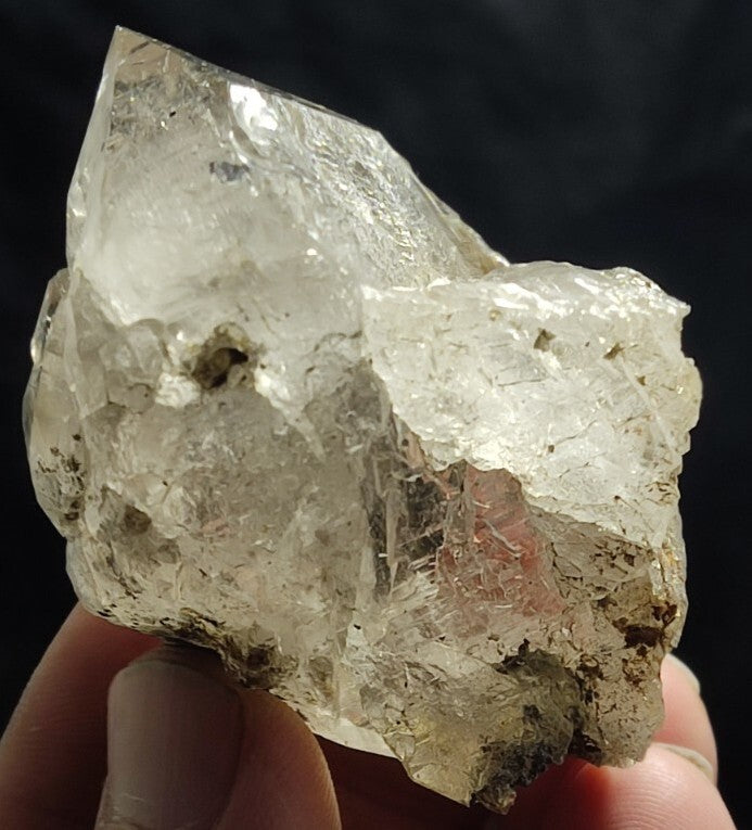 Natural Double terminated Quartz with Rutiles Saginite 99 grams