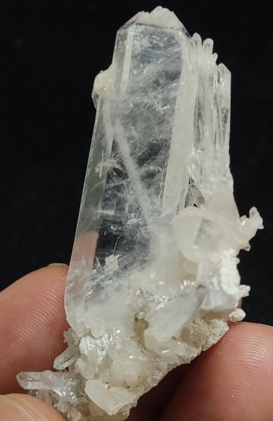 An Aesthetic specimen of faden Quartz crystal on matrix 28 grams
