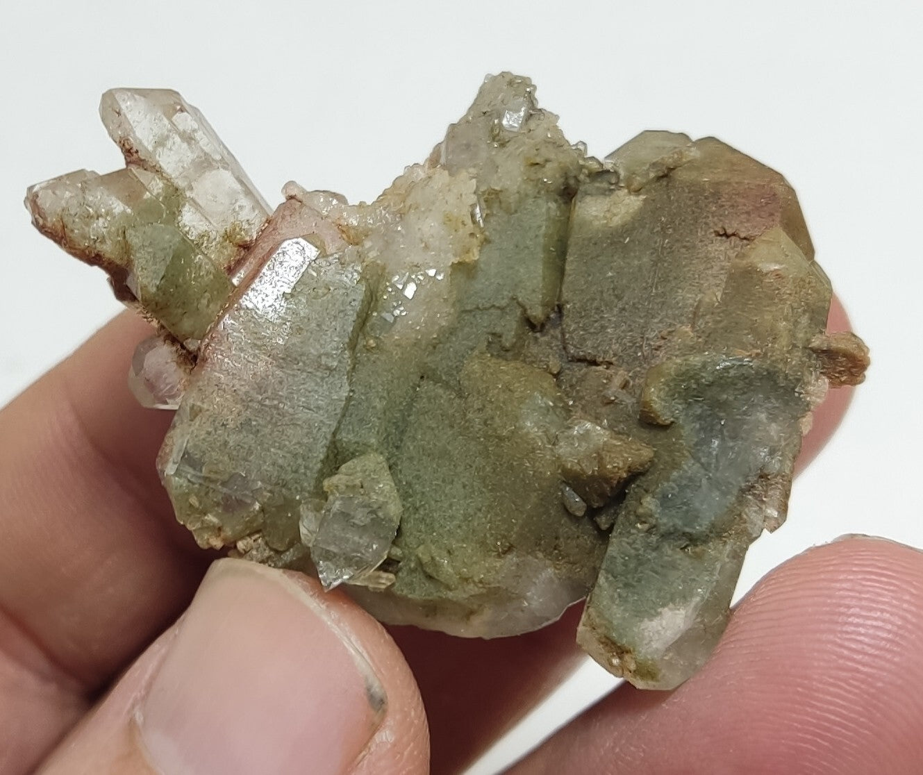 An Aesthetic specimen of chlorite quartz 19 grams