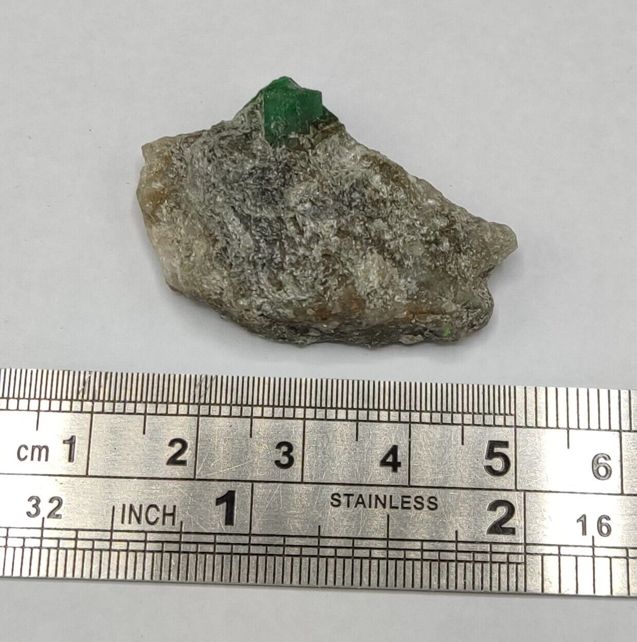 An Aesthetic miniature specimen of emerald in matrix 10 grams