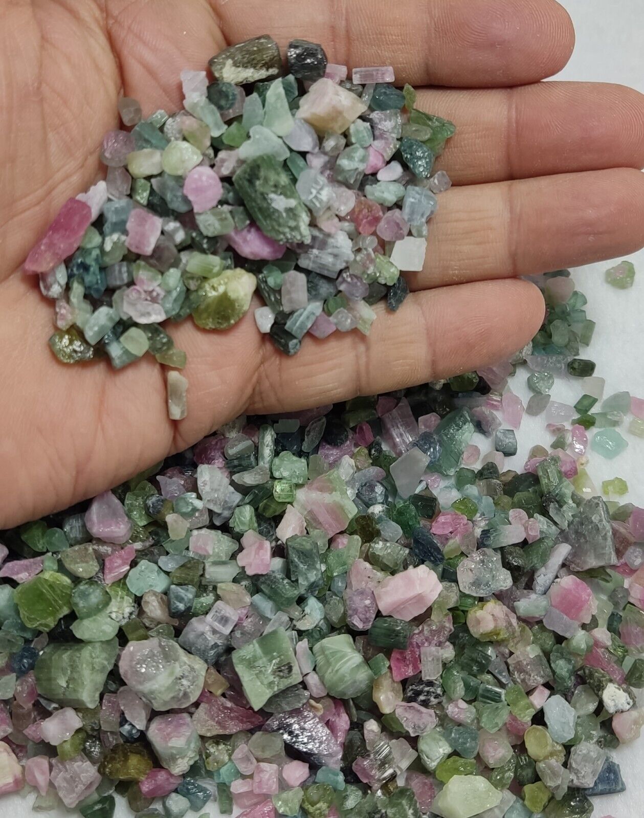 500 grams beautiful rough tourmalines