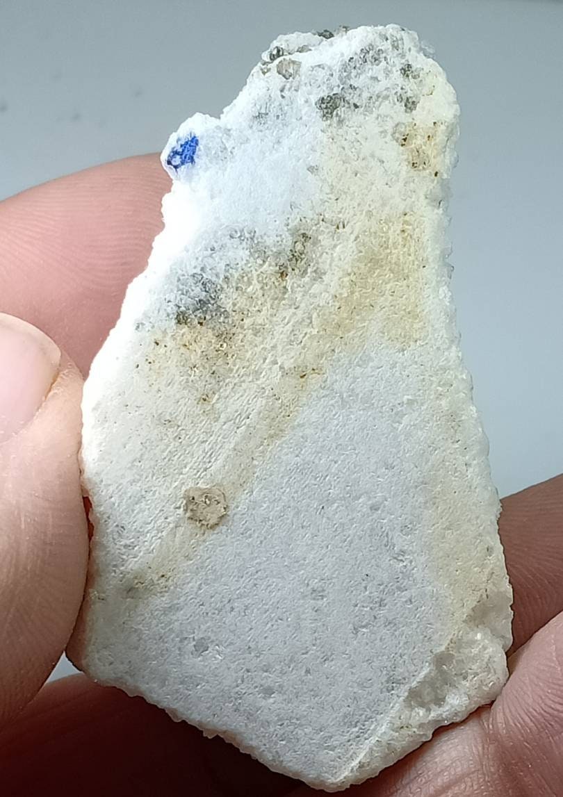 An Aesthetic Specimen of Lazurite on Calcite and Marble