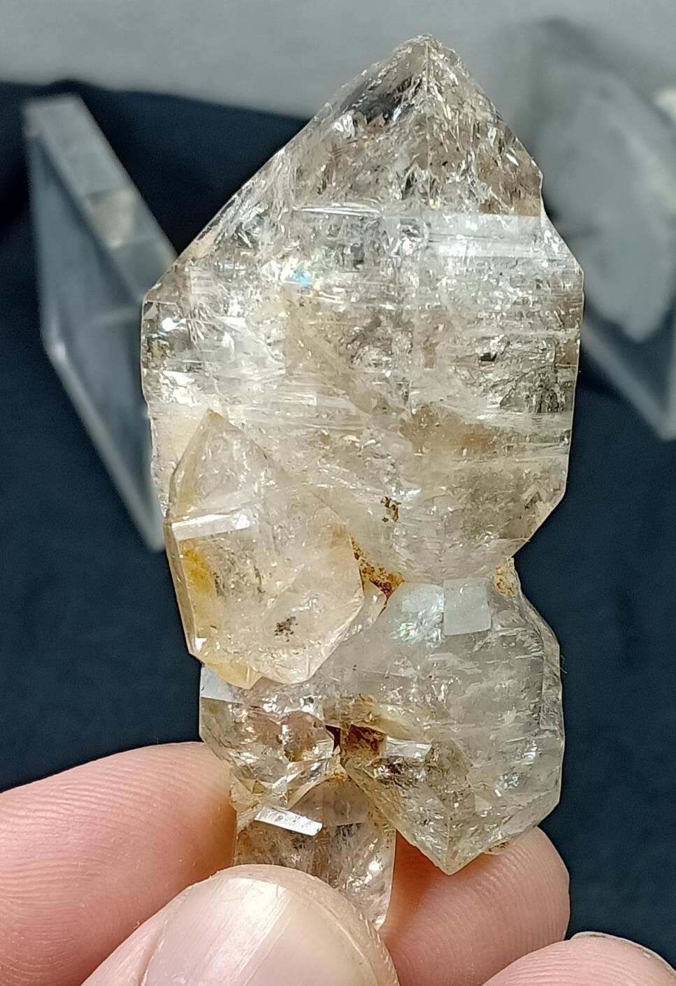 Single Skeletal Quartz Crystal Double terminated 58 grams