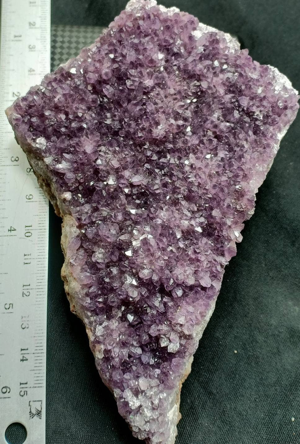 Single Beautiful Drusy Amethyst crystals Cluster plate 383 grams