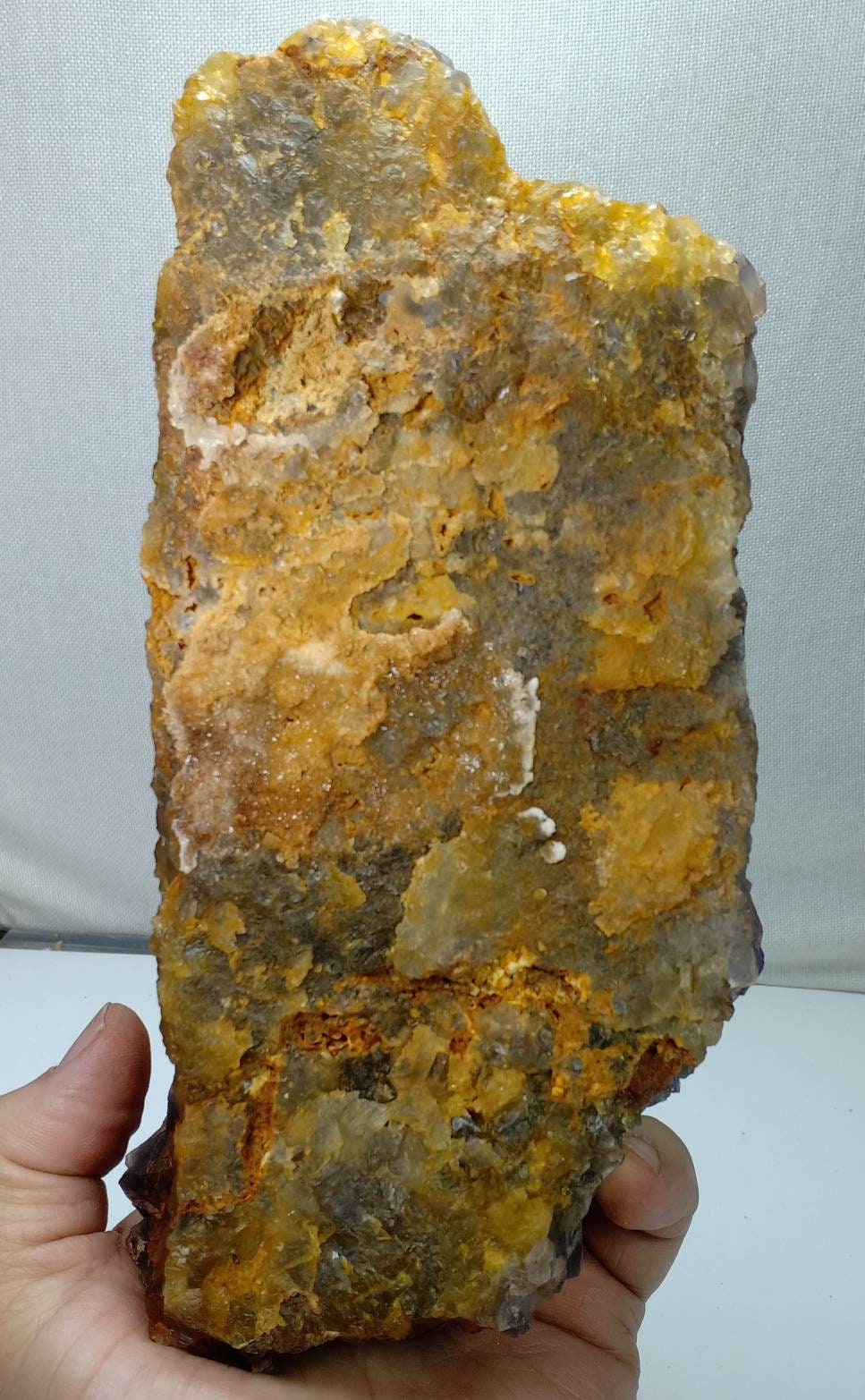 Amazing Fluorite clusters plate 1350 grams