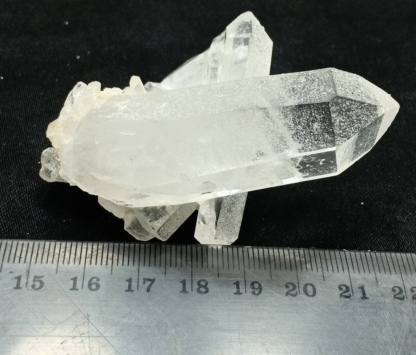 An amazing Quartz Crystals cluster of beautiful terminations 74 grams