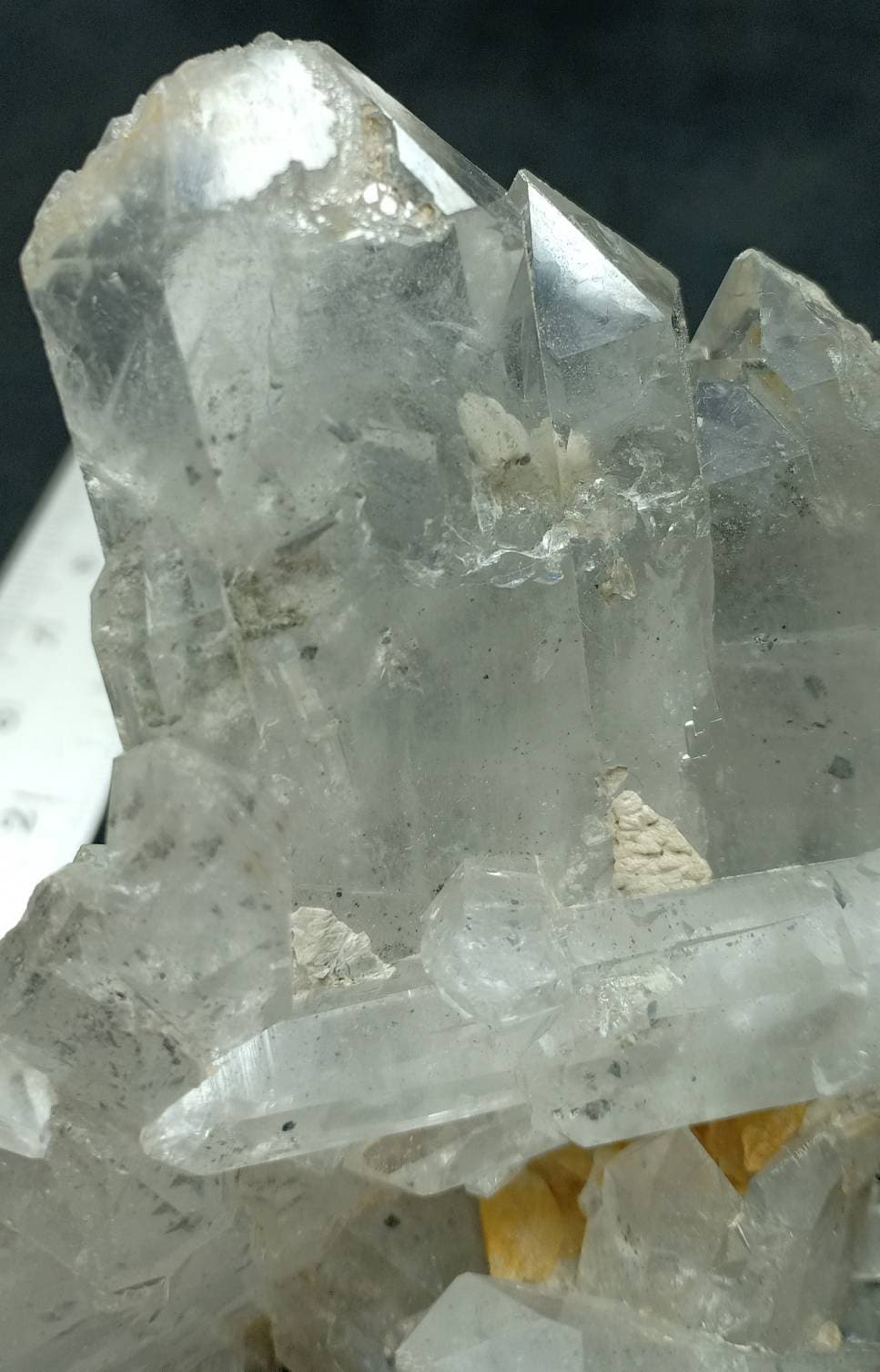 Skeletal Chlorite Quartz Crystals Cluster 198 grams