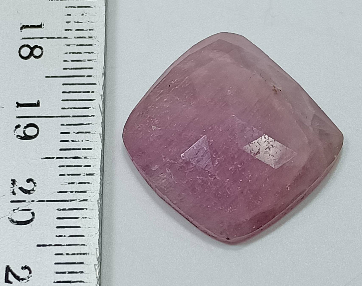 Single beautiful pink rose cut sapphire 28 carats