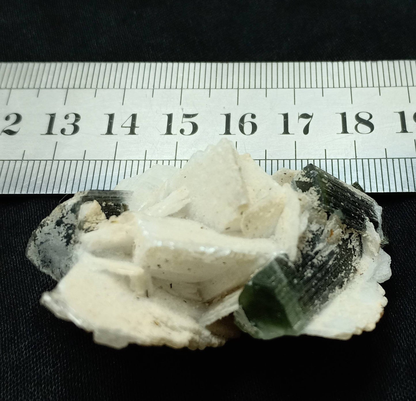 Tri color Tourmaline crystals specimen on matrix with Albite from Stak Nala Gilgit Baltistan 34 grams