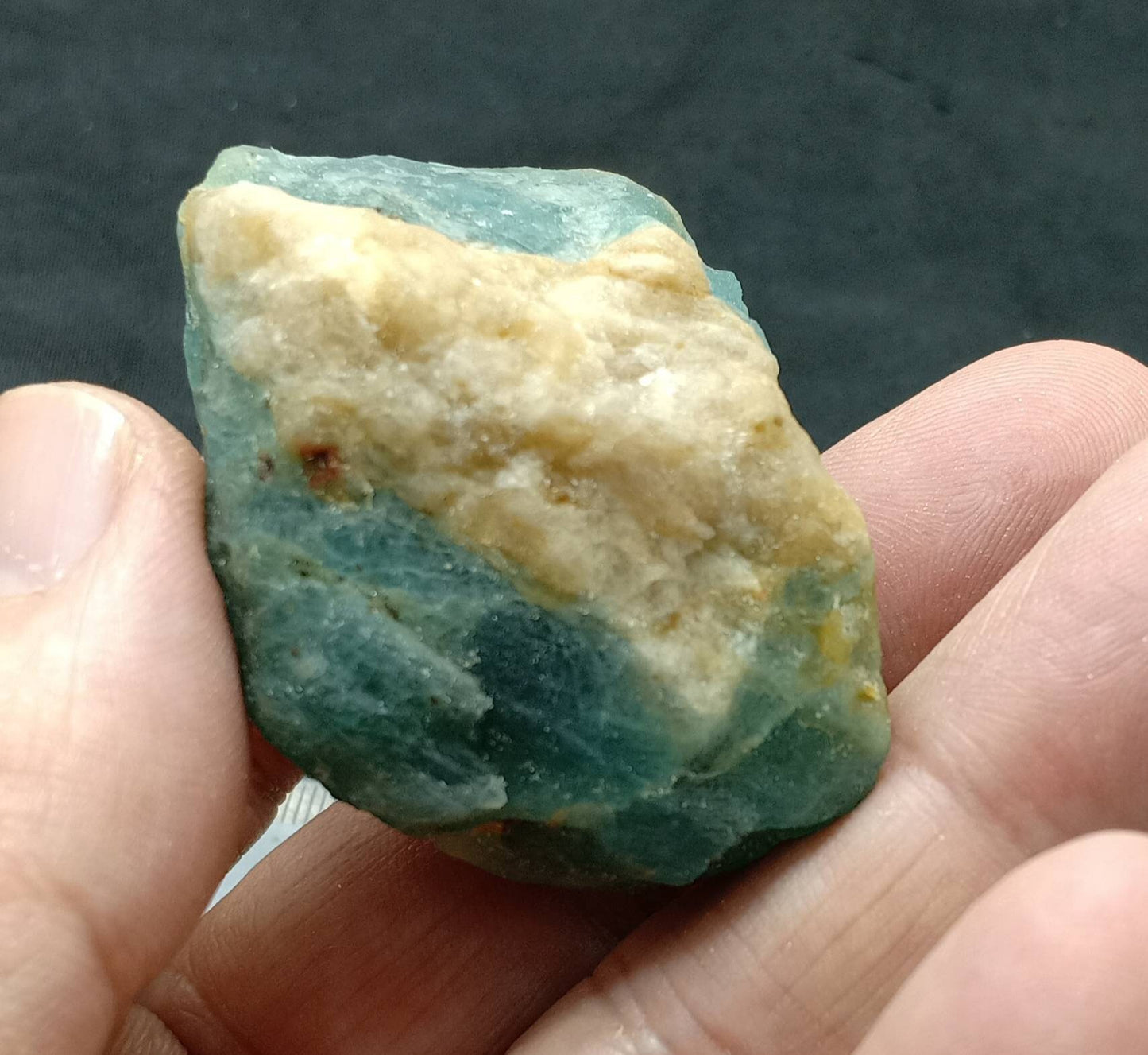 Single rare Grandidierite rough piece good color 72 grams