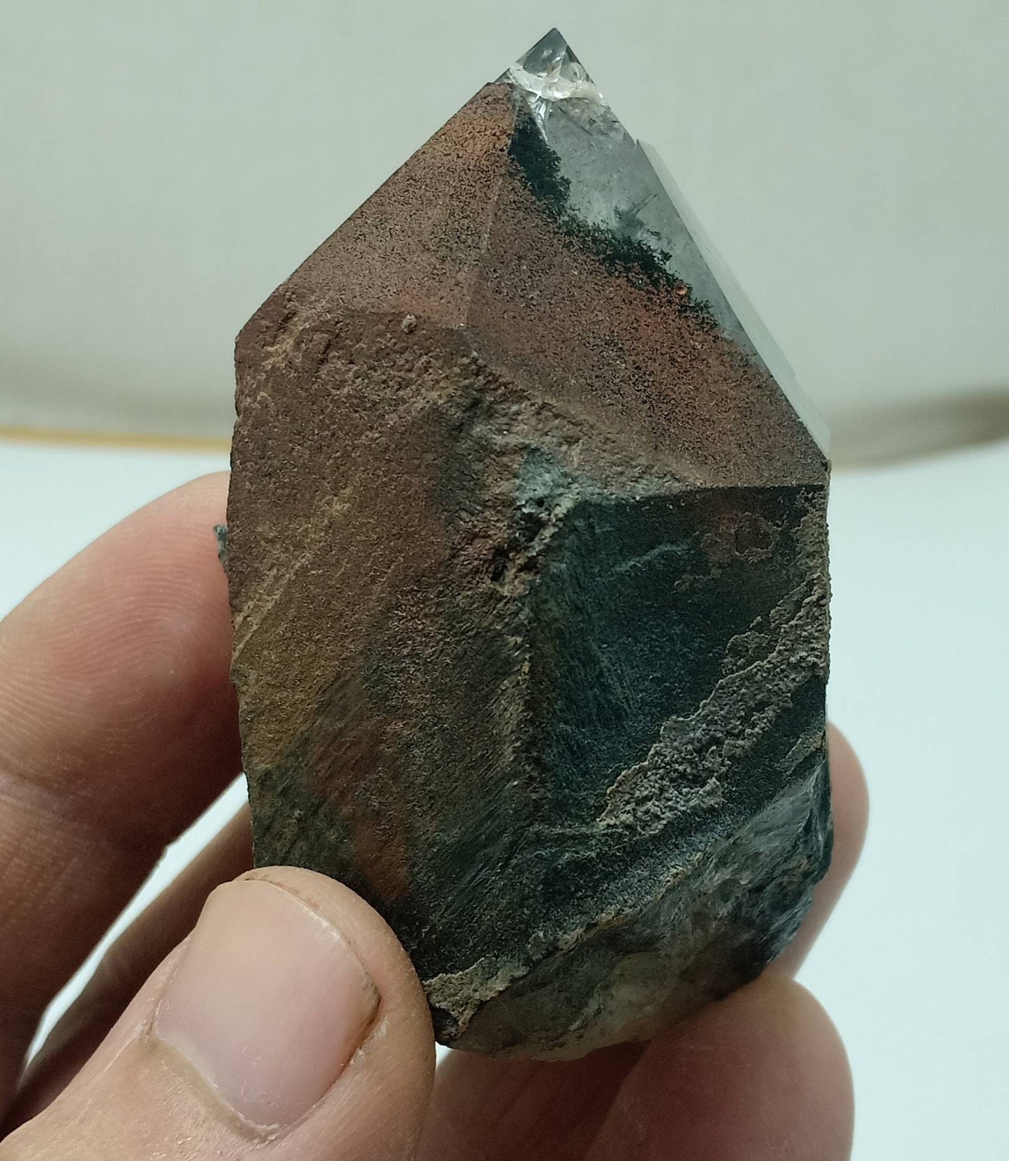 Hematite chlorite Quartz Crystal 125 grams