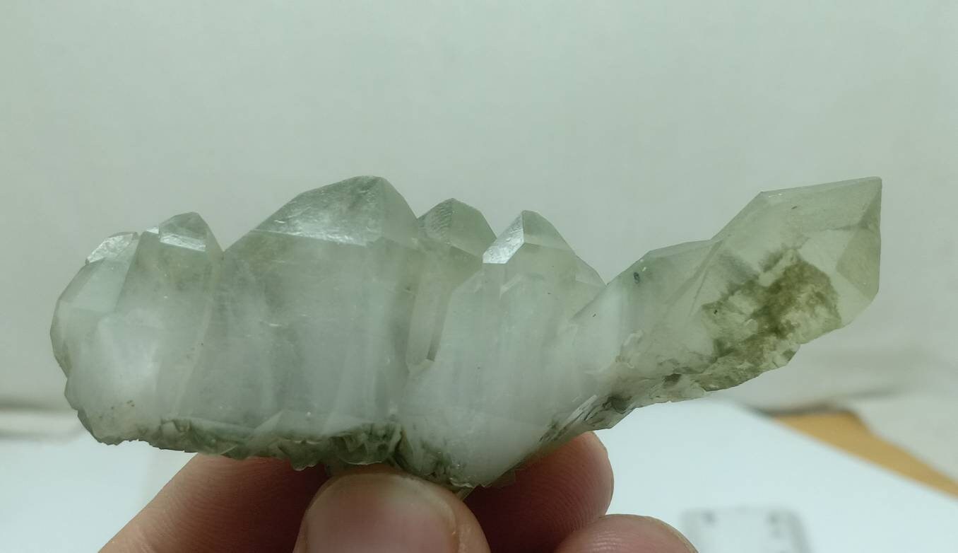 An Aesthetic Natural beautifully terminated Chlorite Quartz crystals cluster 48 grams