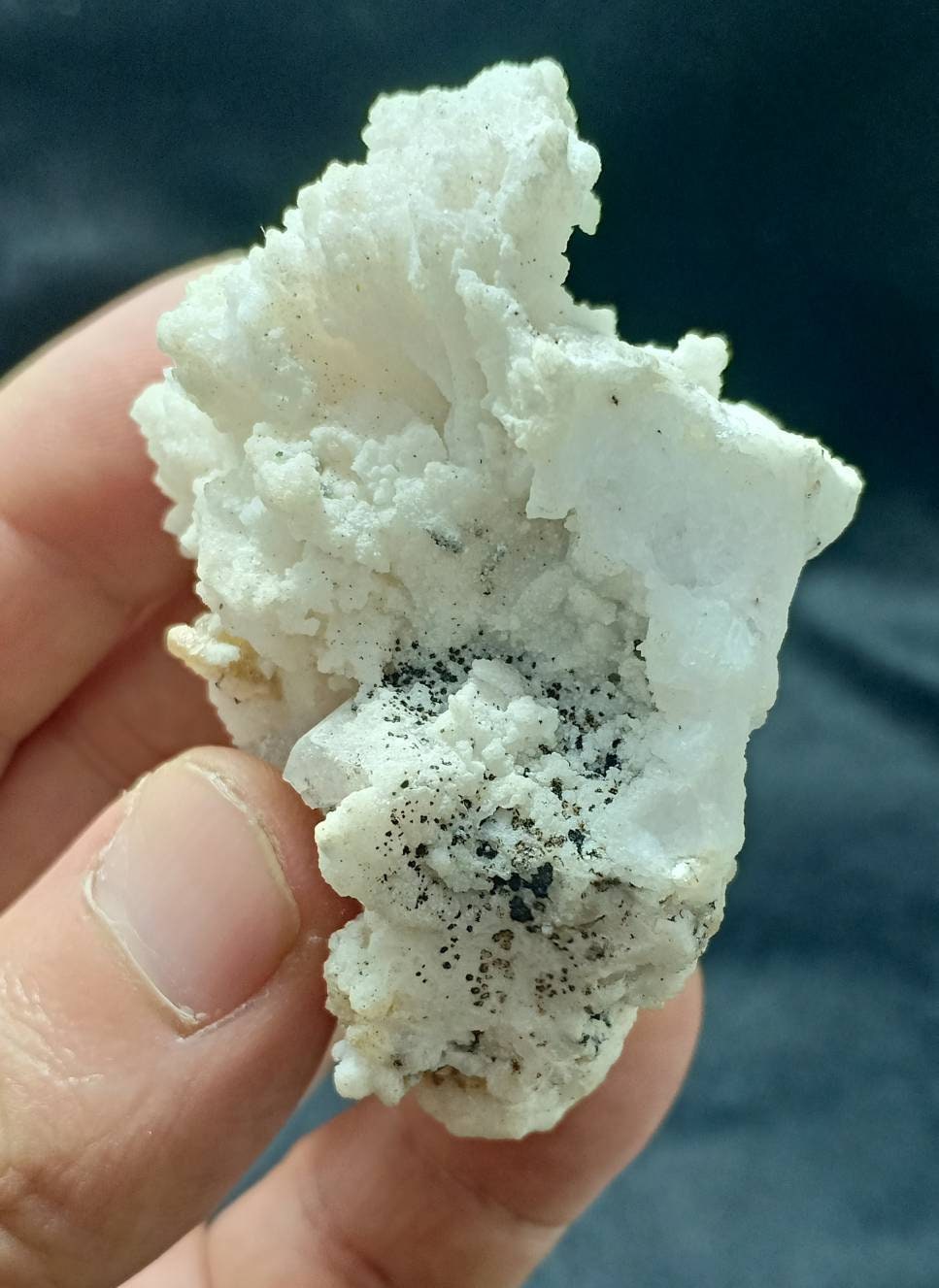 An amazing specimen of Aquamarine var Goshenite or morganite, Apatite, albite and Muscovite 132 grams