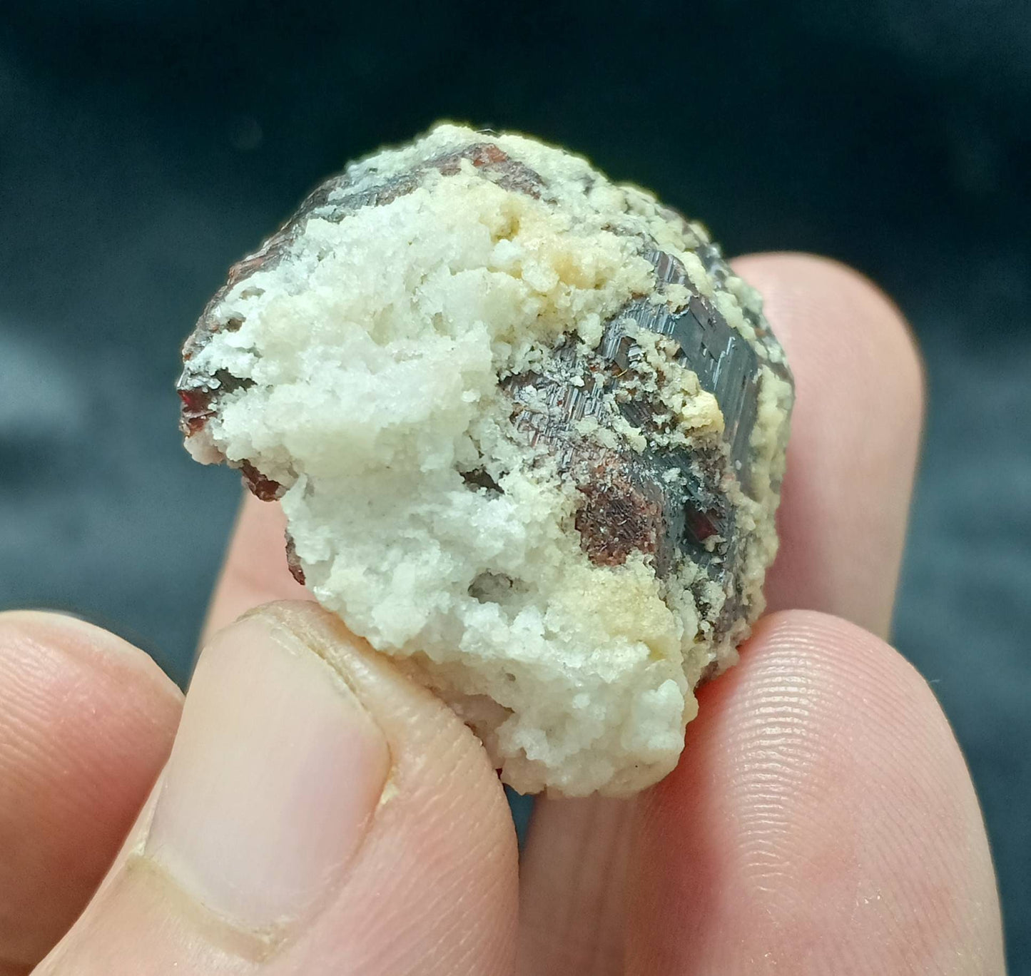 Etched spessartine Garnet crystal 31 grams