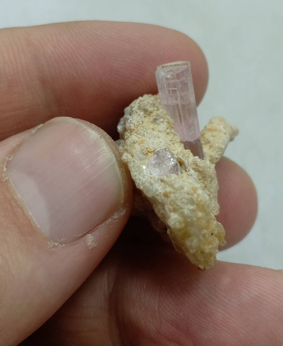 pink Tourmaline crystal on matrix 45 carats