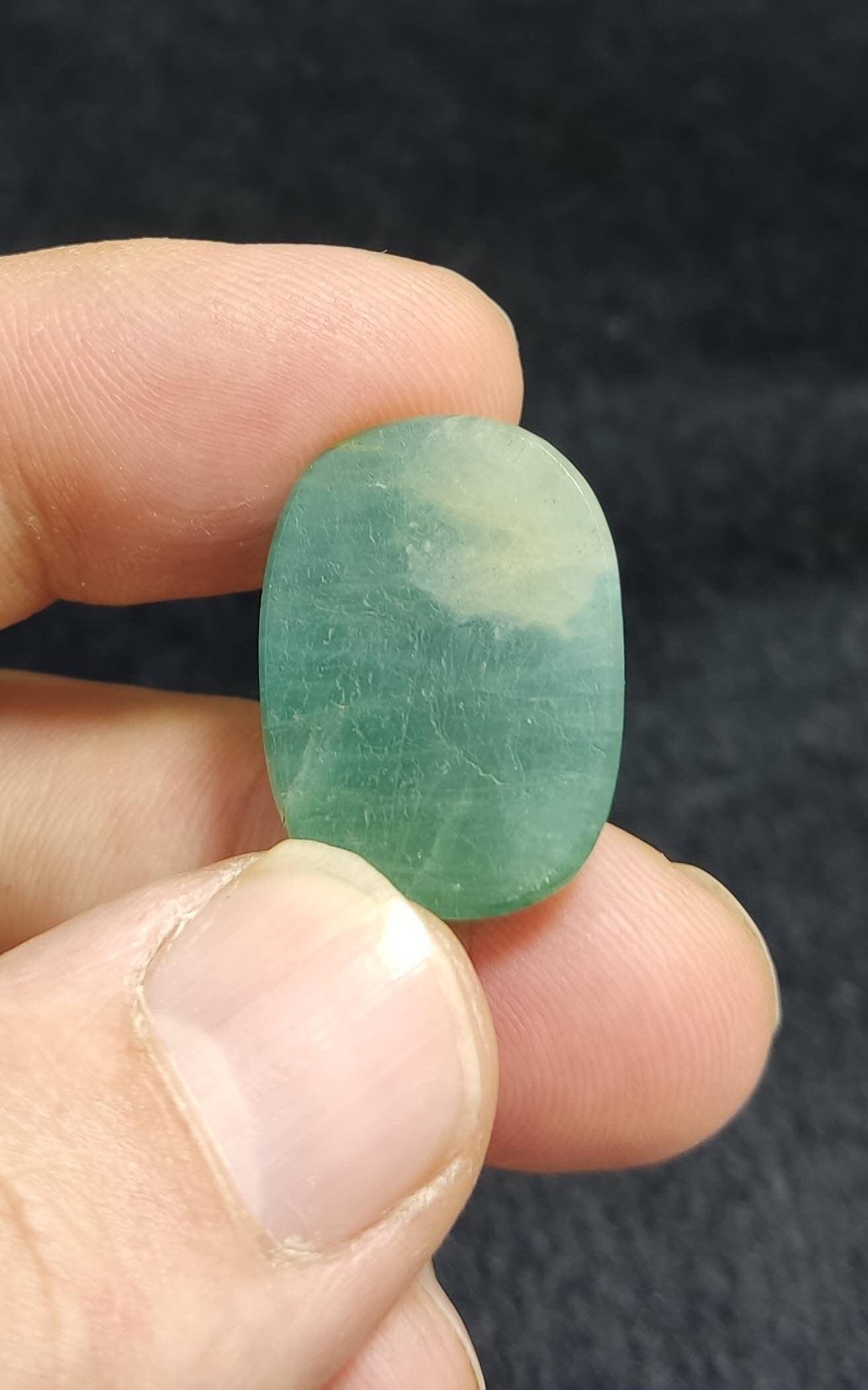 Single Rare Grandidierite cabochon 38 carats