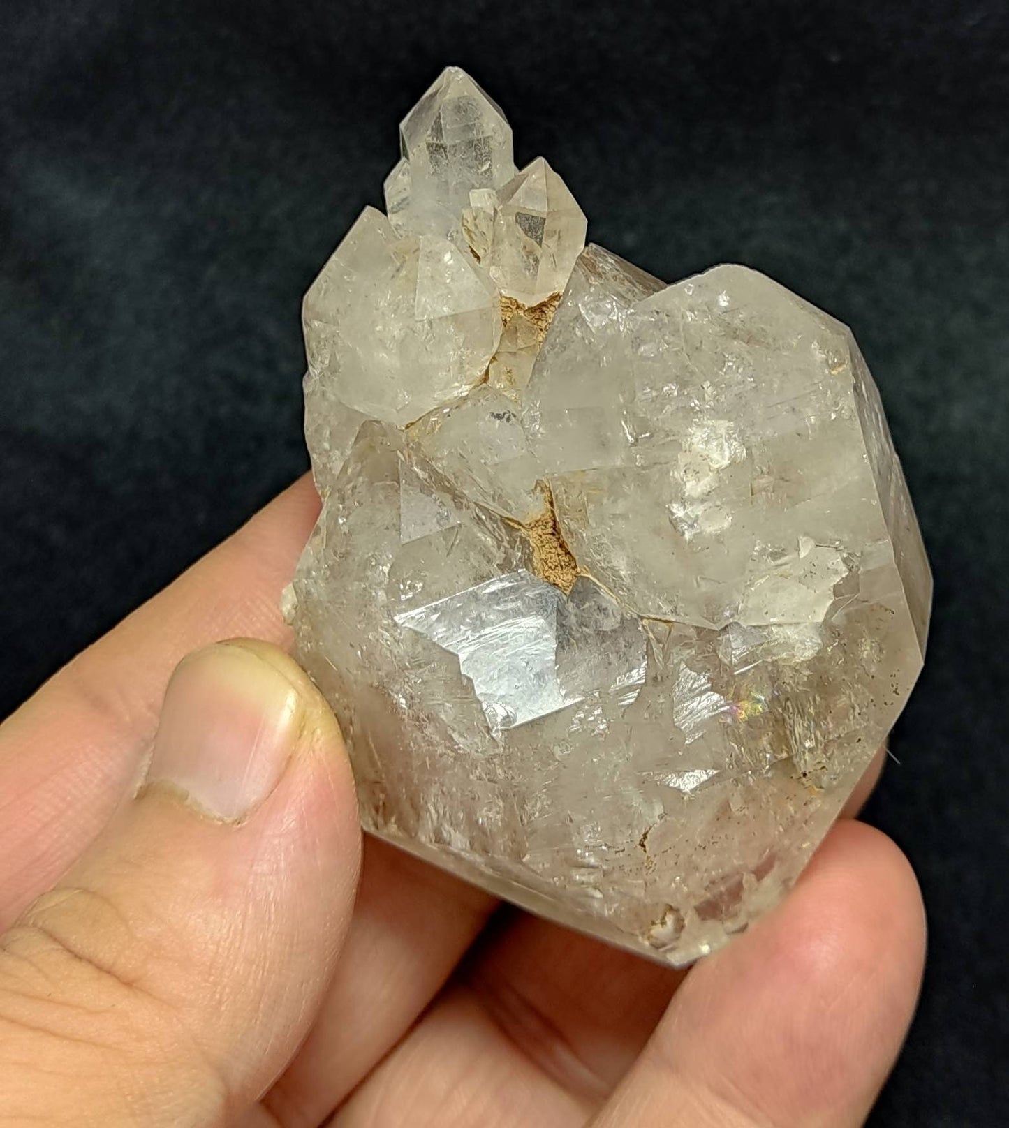 Single Elestial double terminated scepter Quartz Crystal 135 grams