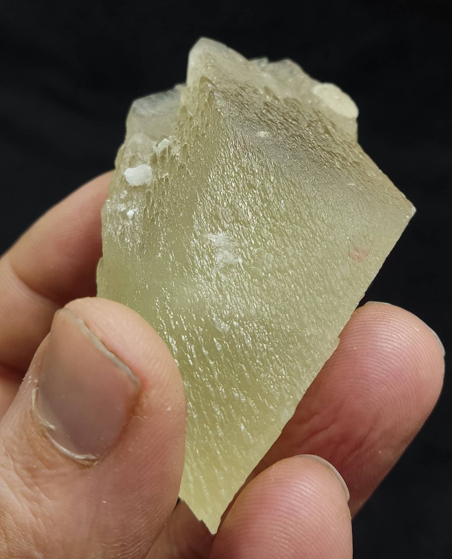 Single beautiful Dogteeth calcite crystals cluster with beautiful terminations 163 grams