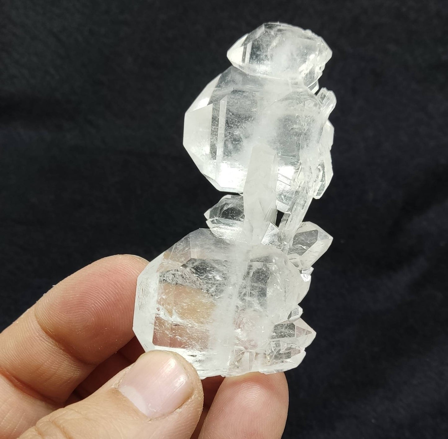 Clear faden quartz crystal 54 grams