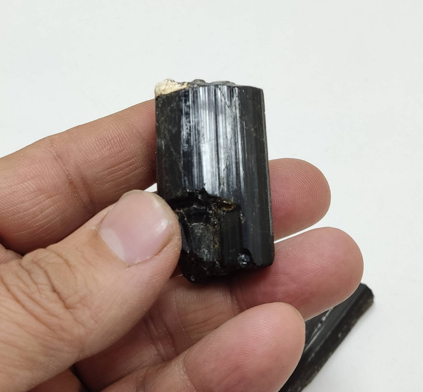 An Aesthetic Natural black Tourmaline crystals lot 111 grams